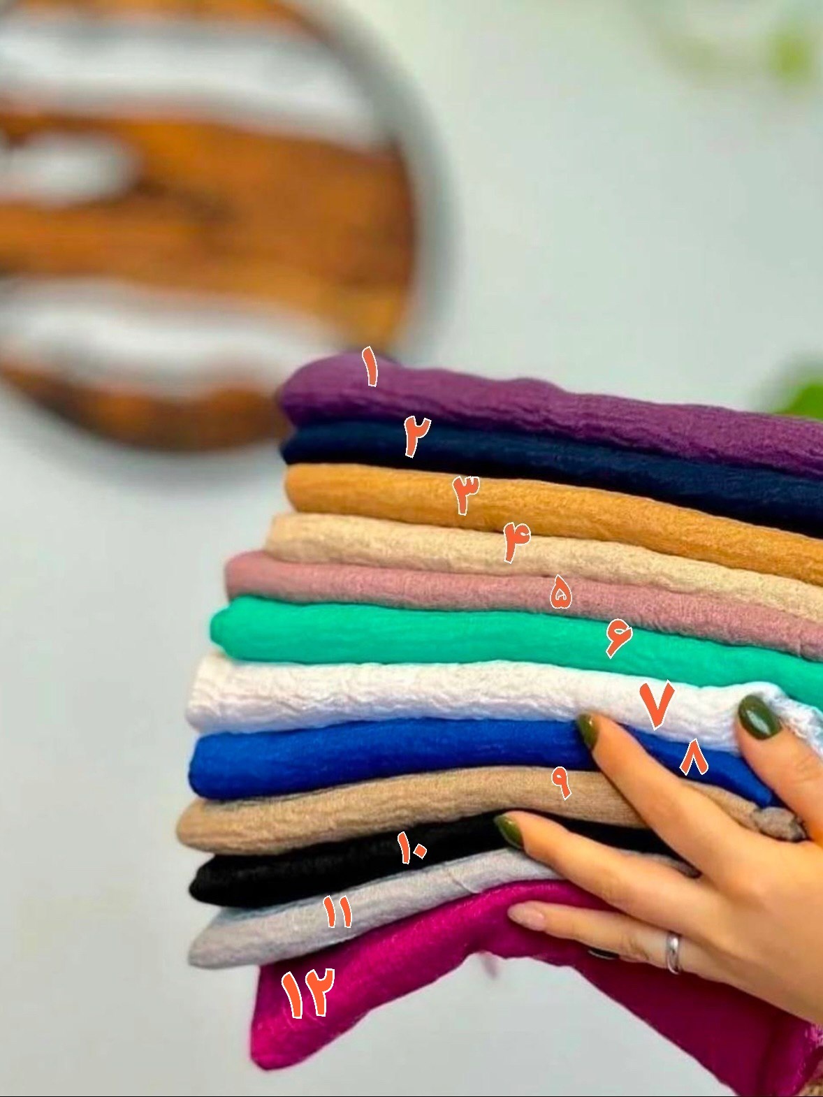 شال فاما دورلب ریش منگوله دار وارداتی