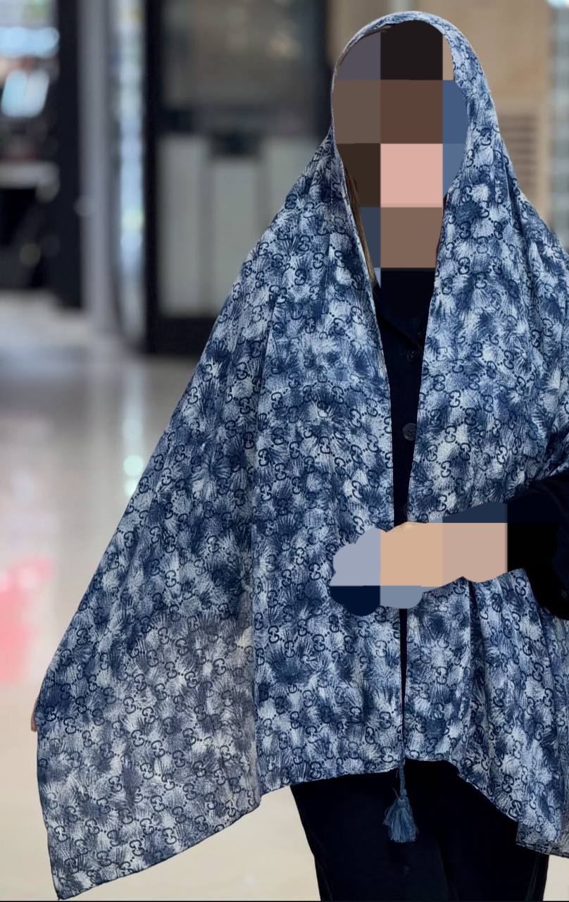 شال نخی سی اسکارف باطرح گوچی