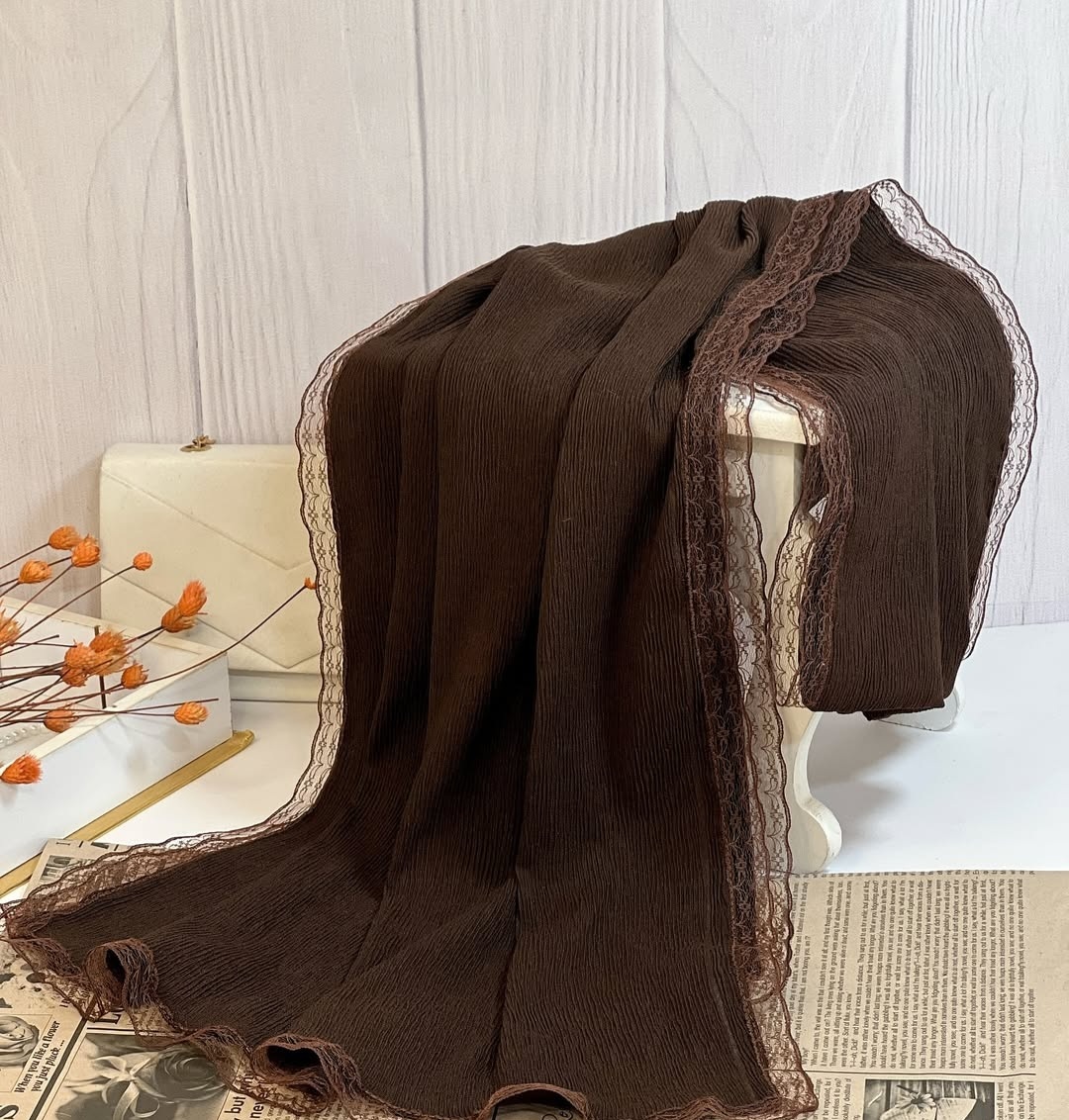 شال پلیسه برشکا نخ دوردانتل