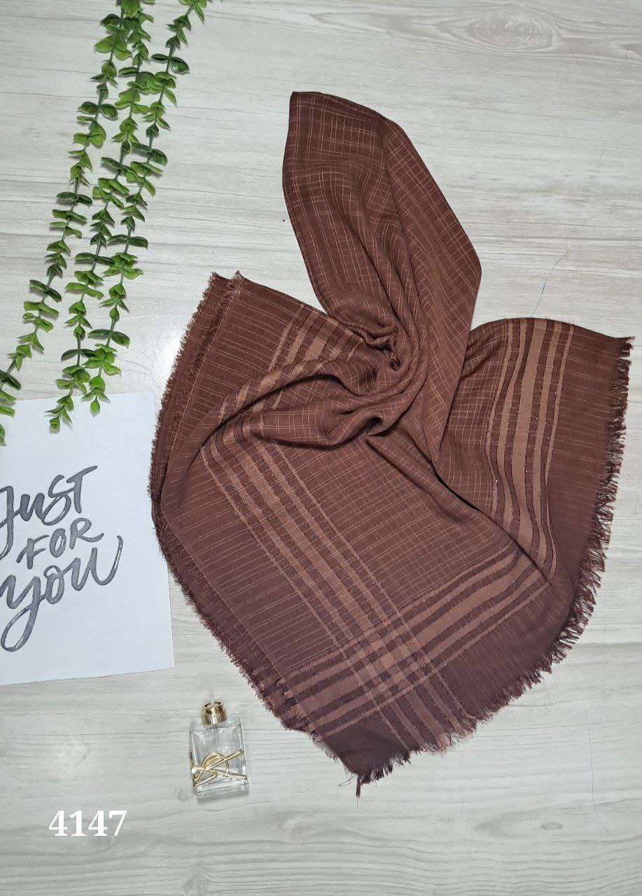 روسری نخی سه خط شاین دار دور ریش